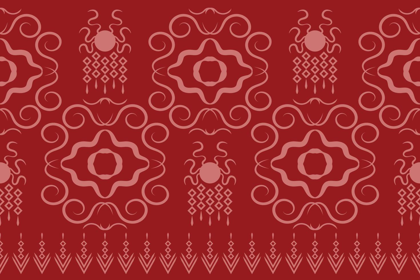 patrón de tejido étnico estilo geométrico. sarong azteca étnico oriental patrón tradicional fondo rojo carmesí. resumen, vector, ilustración. uso para textura, ropa, envoltura, decoración, alfombra. vector