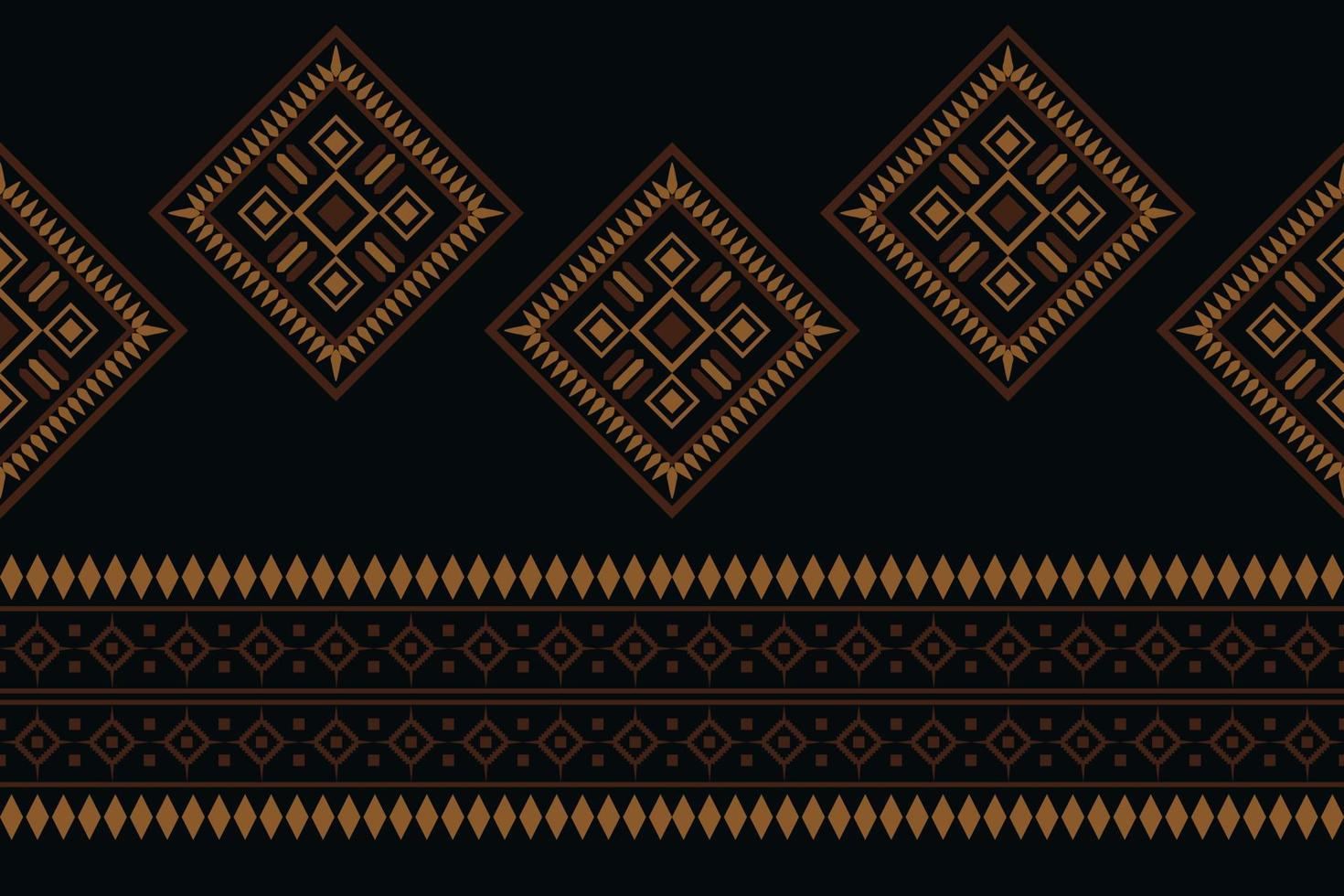 Ethnic fabric pattern geometric style. Sarong Aztec Ethnic oriental pattern traditional dark black background. Abstract,vector,illustration. use for texture,clothing,wrapping,decoration,carpet. vector