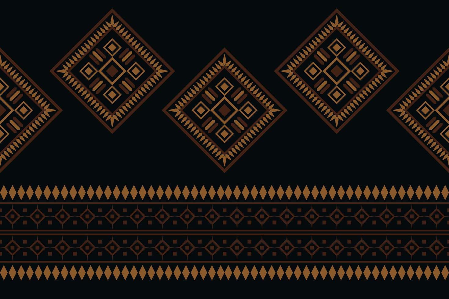 Ethnic fabric pattern geometric style. Sarong Aztec Ethnic oriental pattern traditional dark black background. Abstract,vector,illustration. use for texture,clothing,wrapping,decoration,carpet. vector