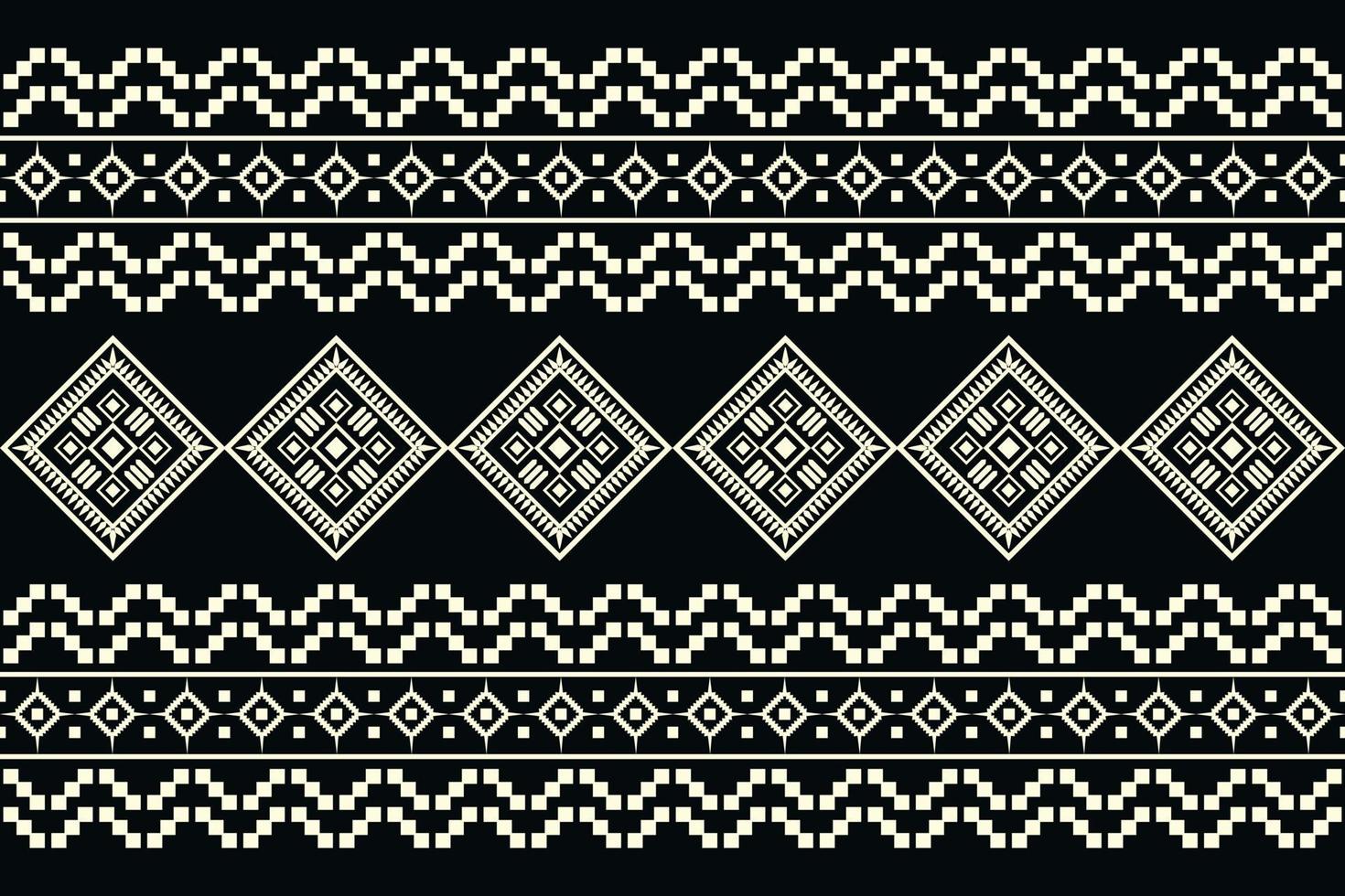 Ethnic fabric pattern geometric style. Sarong Aztec Ethnic oriental pattern traditional dark black background. Abstract,vector,illustration. use for texture,clothing,wrapping,decoration,carpet. vector