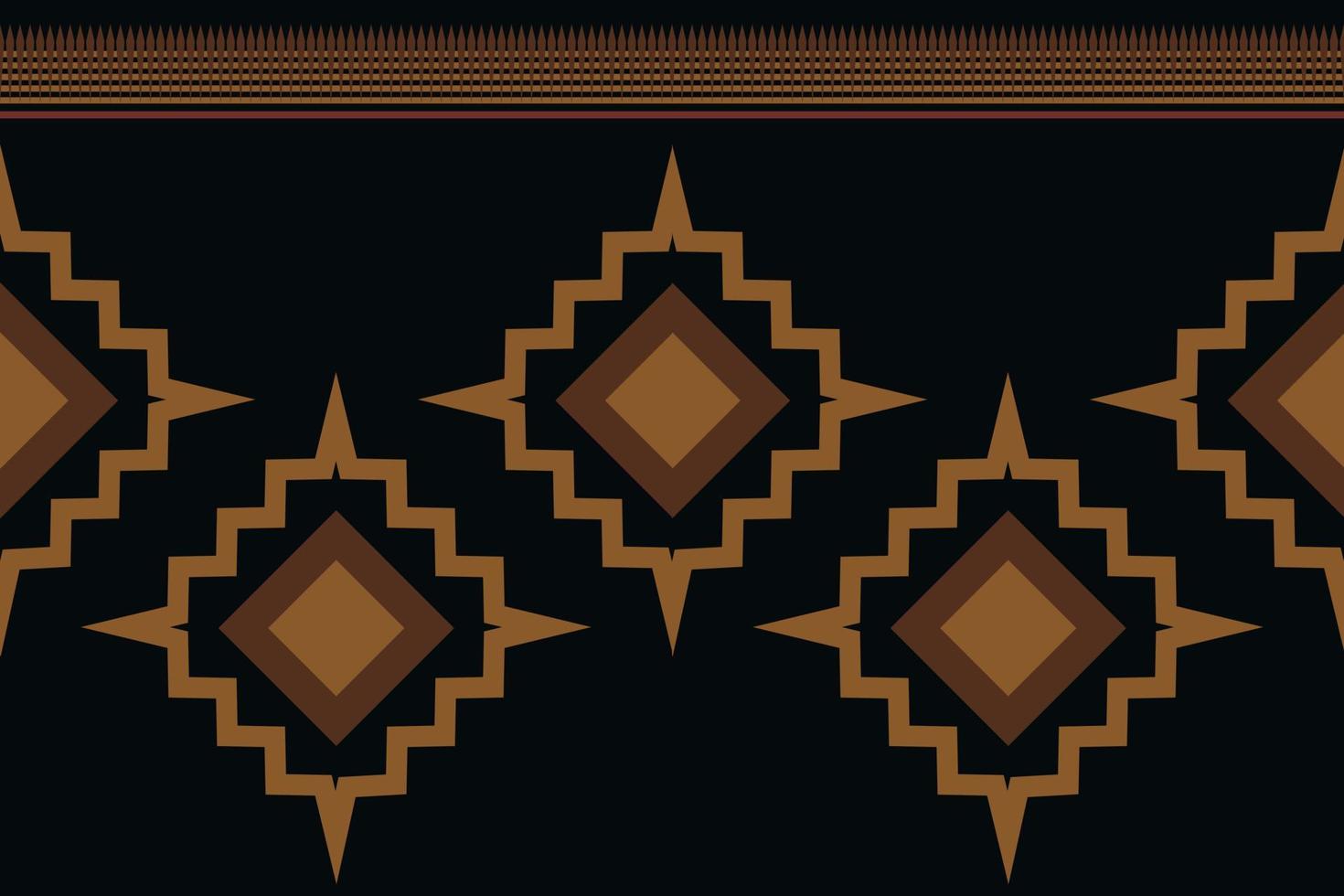 Ethnic fabric pattern geometric style. Sarong Aztec Ethnic oriental pattern traditional dark black background. Abstract,vector,illustration. use for texture,clothing,wrapping,decoration,carpet. vector