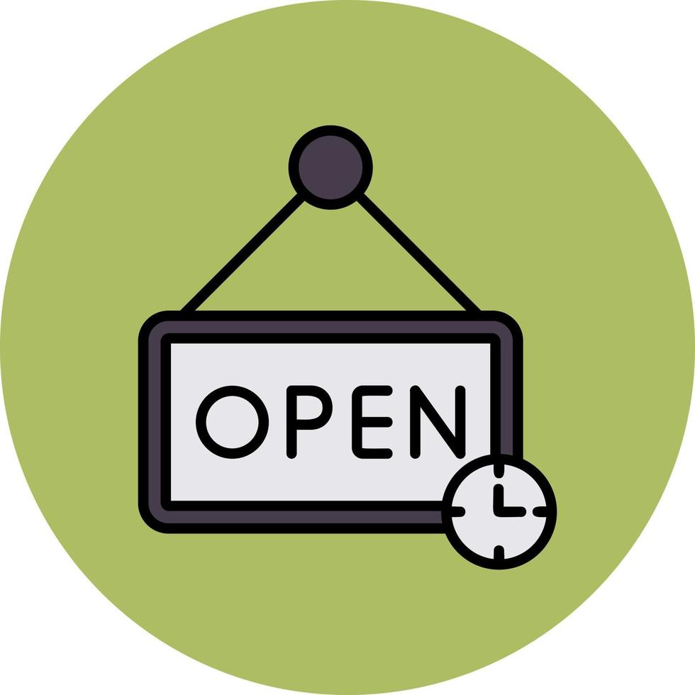 Opening Hours Vector Icon