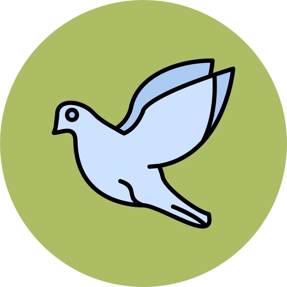 icono de vector de paloma