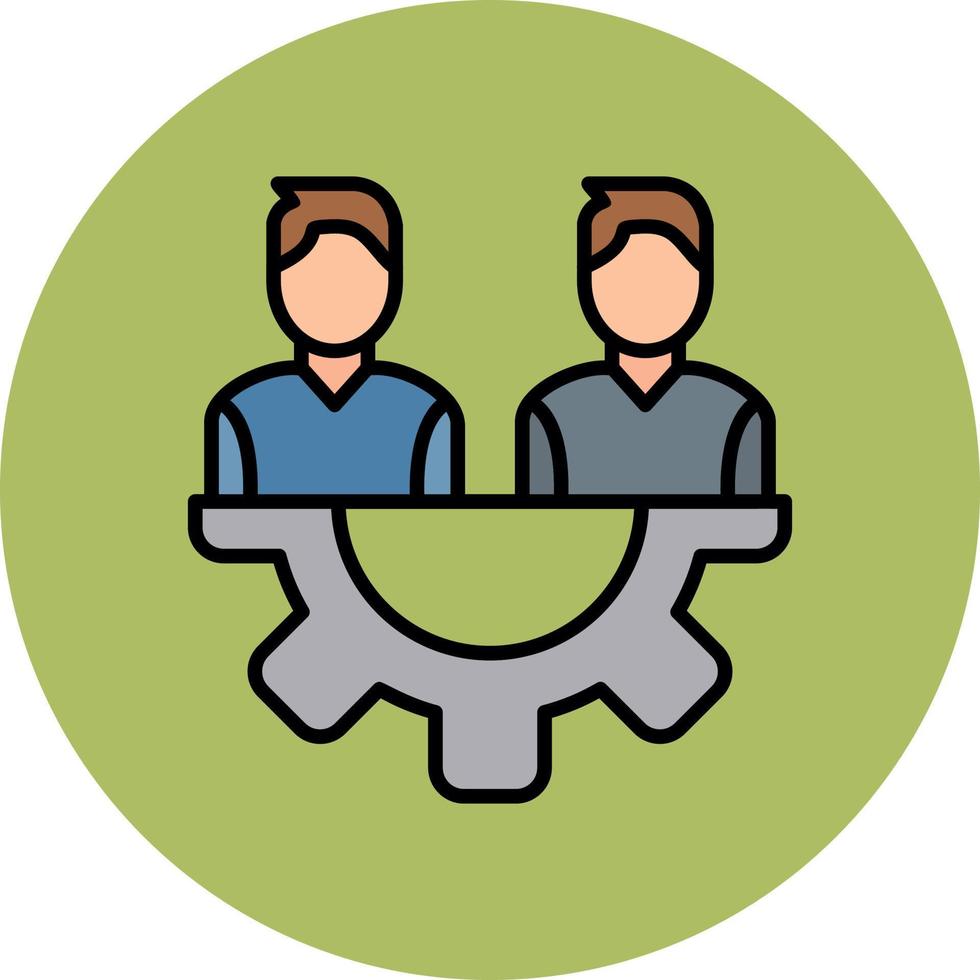 Team Management Vector Icon