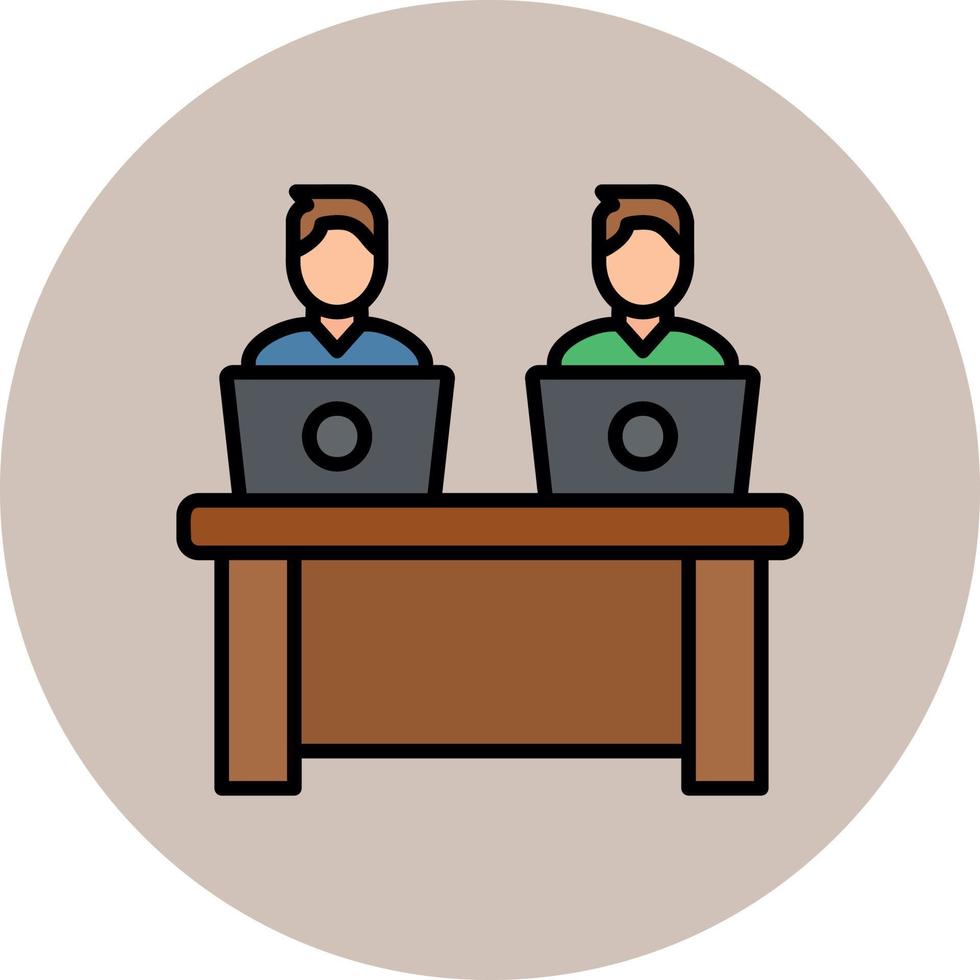 Coworkers Vector Icon