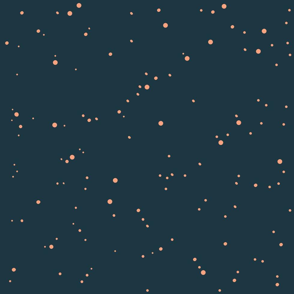polvo de estrellas resumen naranja globulares en un oscuro azul antecedentes vector
