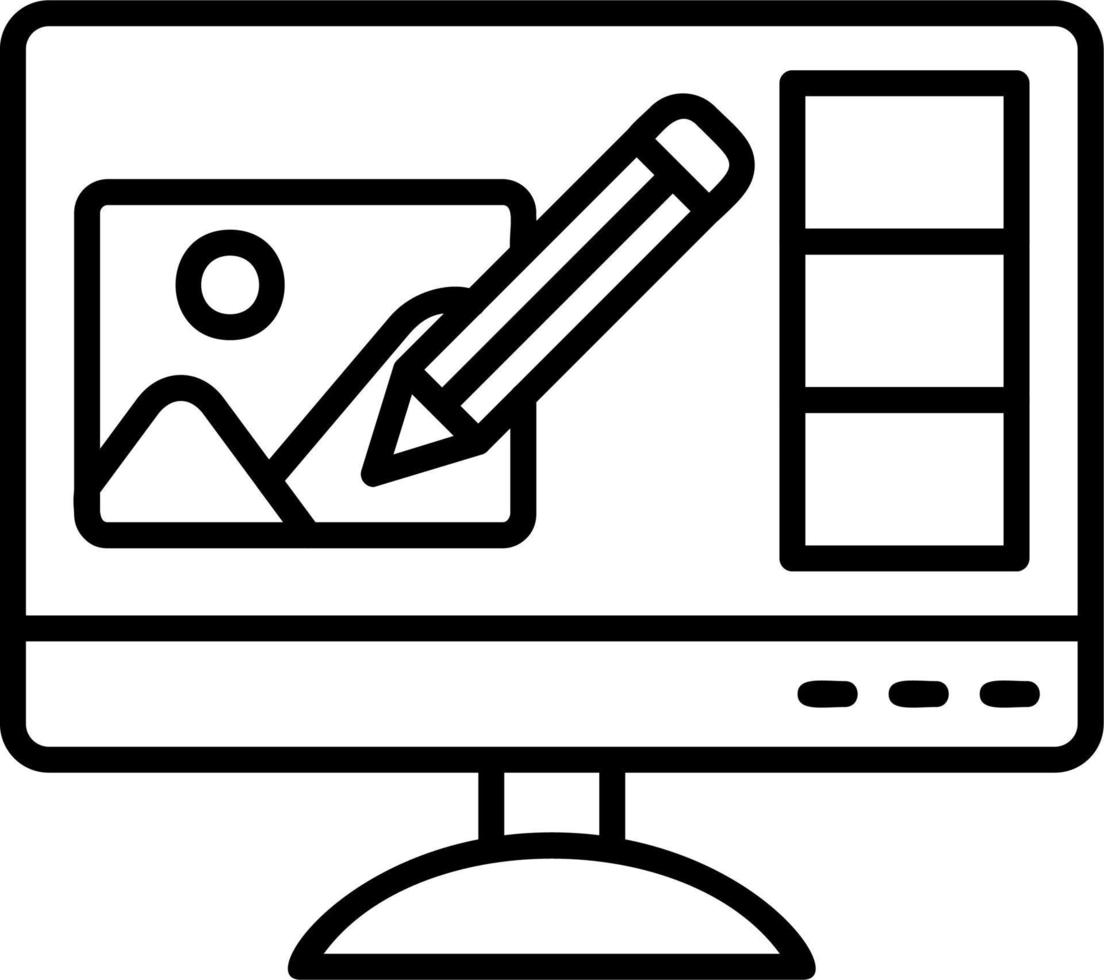Photo Editing Vector Icon