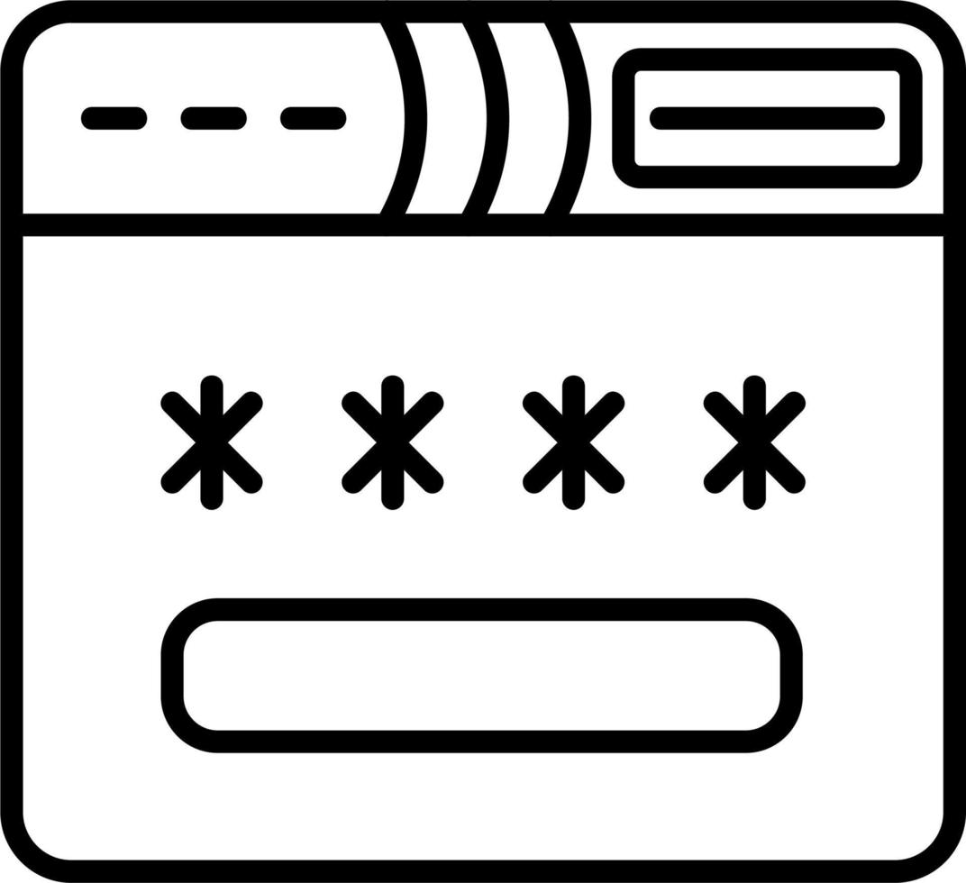 Browser Security Vector Icon