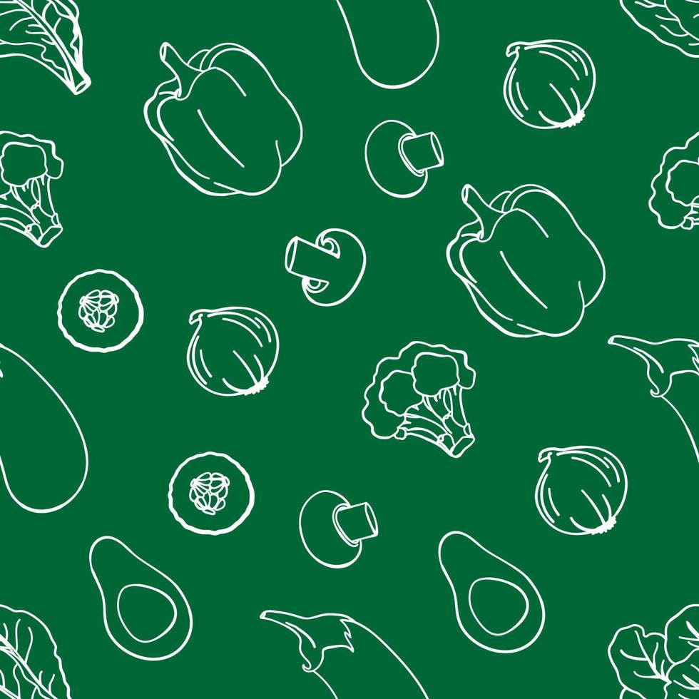 PALEO PATTERN Diet Healthy Food Low Carb Seamless Background vector