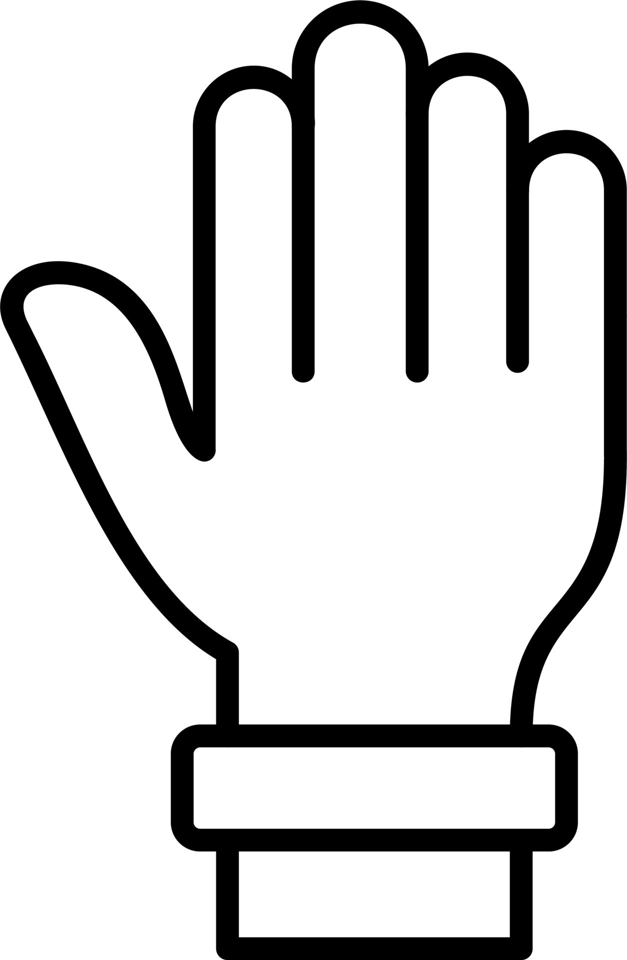 Raise Hand Vector Icon 20433426 Vector Art at Vecteezy