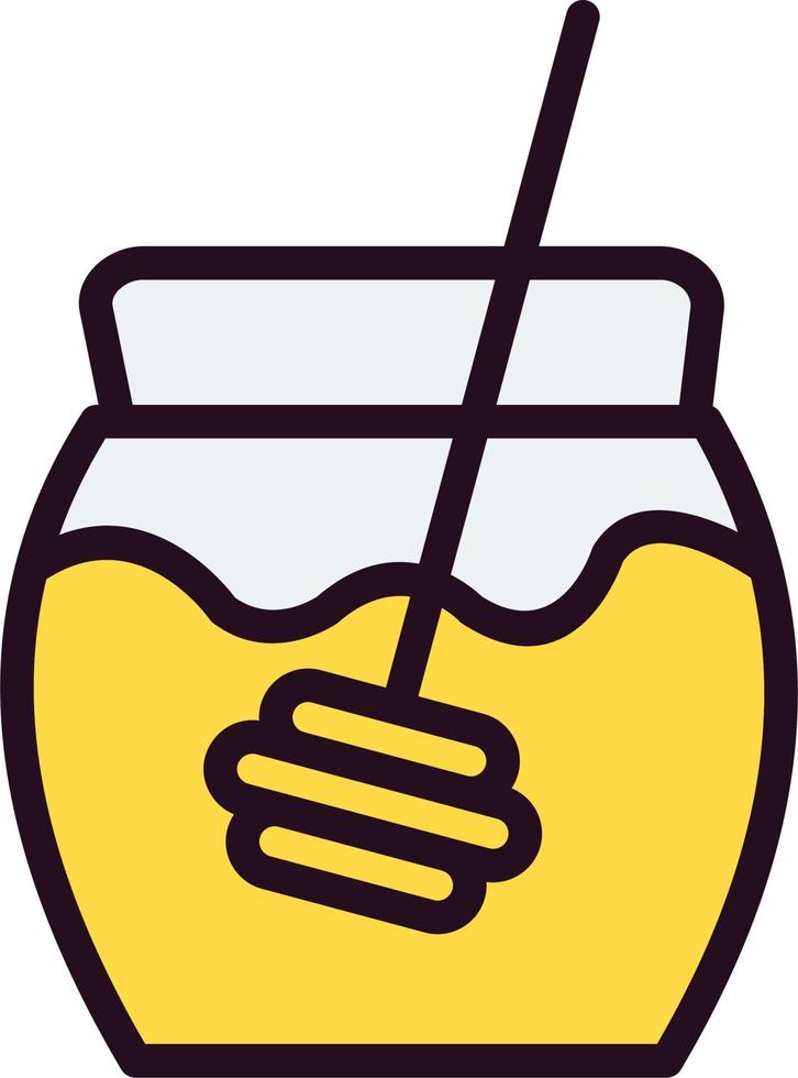 Honey Jar Vector Icon