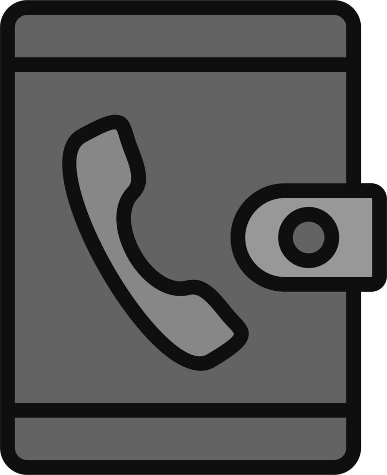 Phone Book Vector Icon