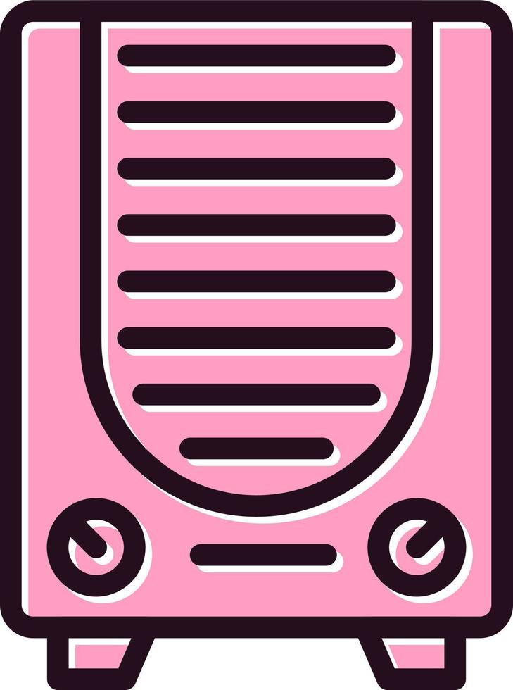Gas Heater Vector Icon