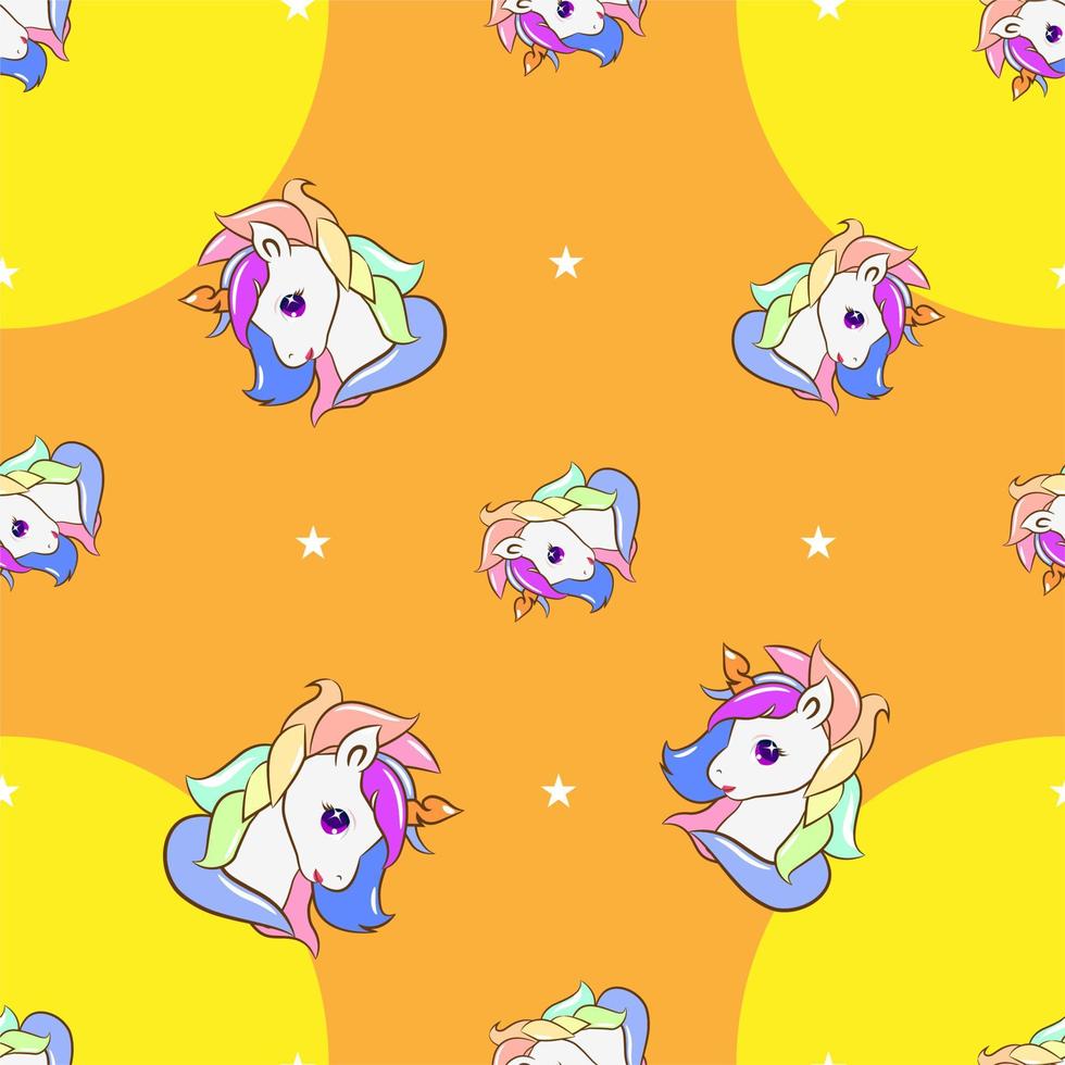 unicorn seamless pattern graphic design vector