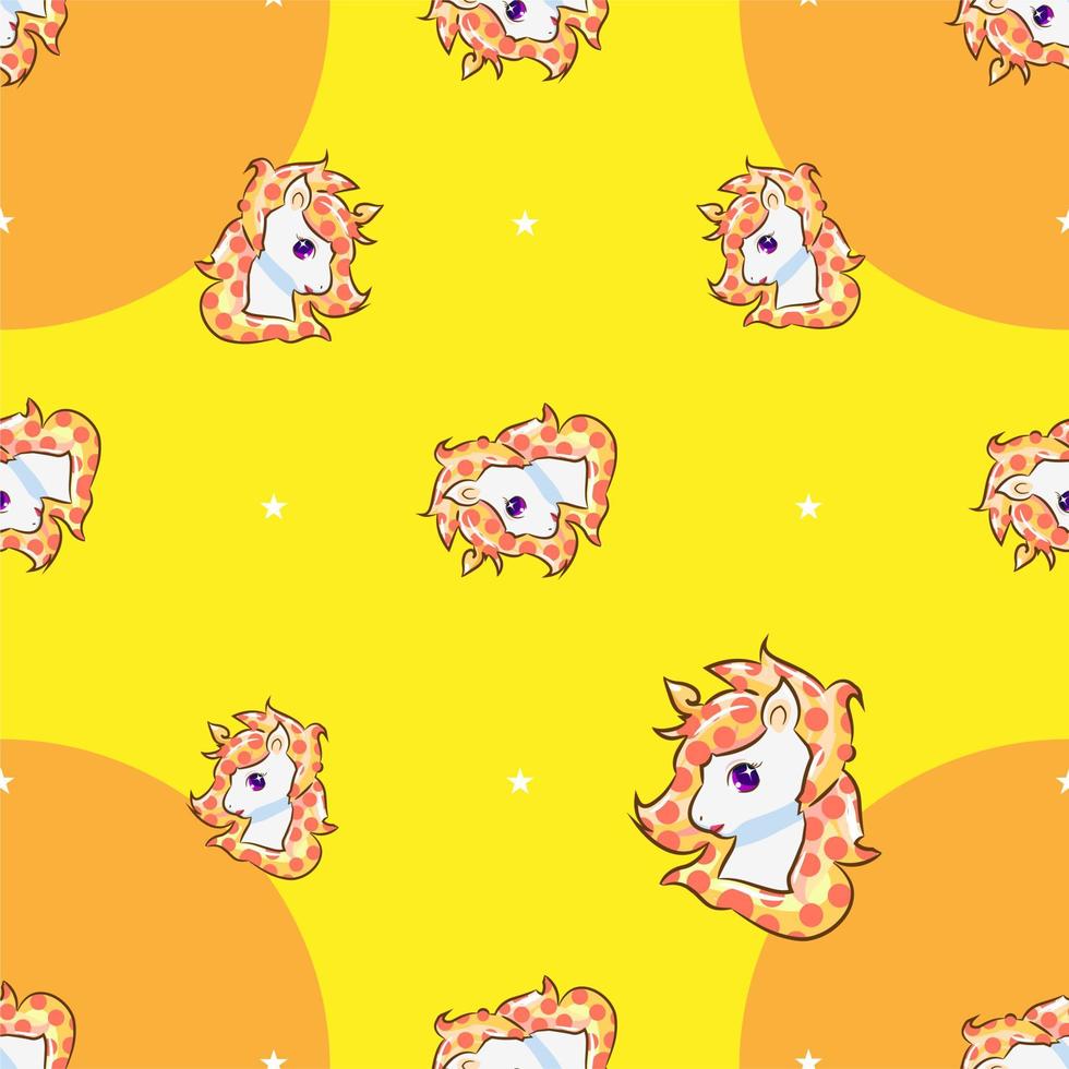 unicorn seamless pattern graphic design vector