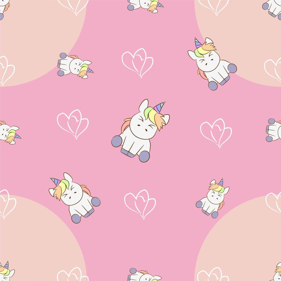 unicorn seamless pattern graphic design vector