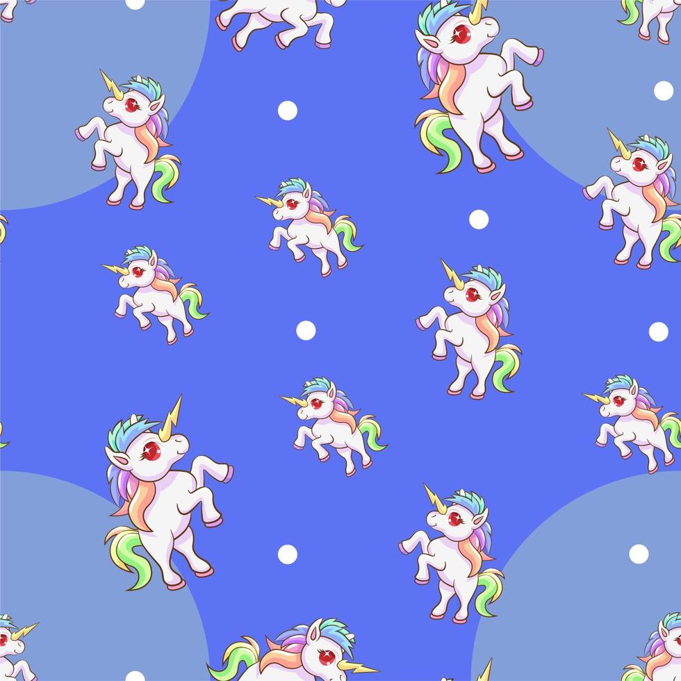 Unicorn seamless pattern graphic design vector