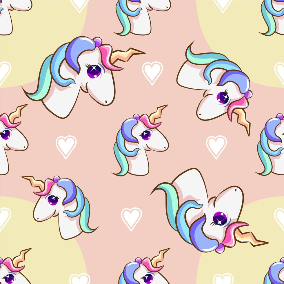 Unicorn seamless pattern graphic design vector