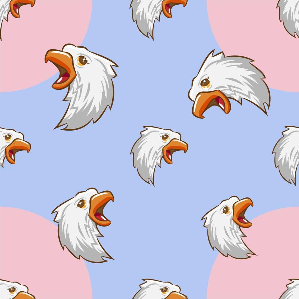 Eagle pattern background seamless vector