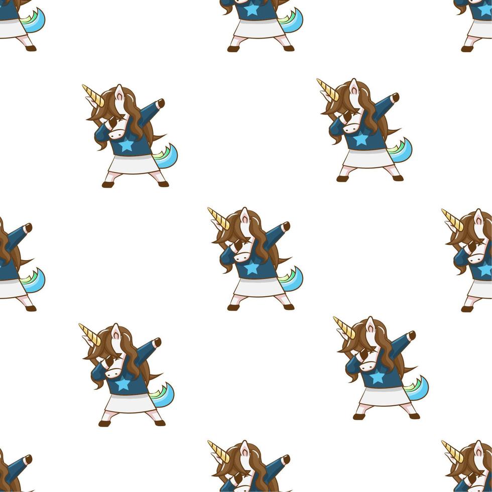 Unicorn seamless pattern graphic design vector