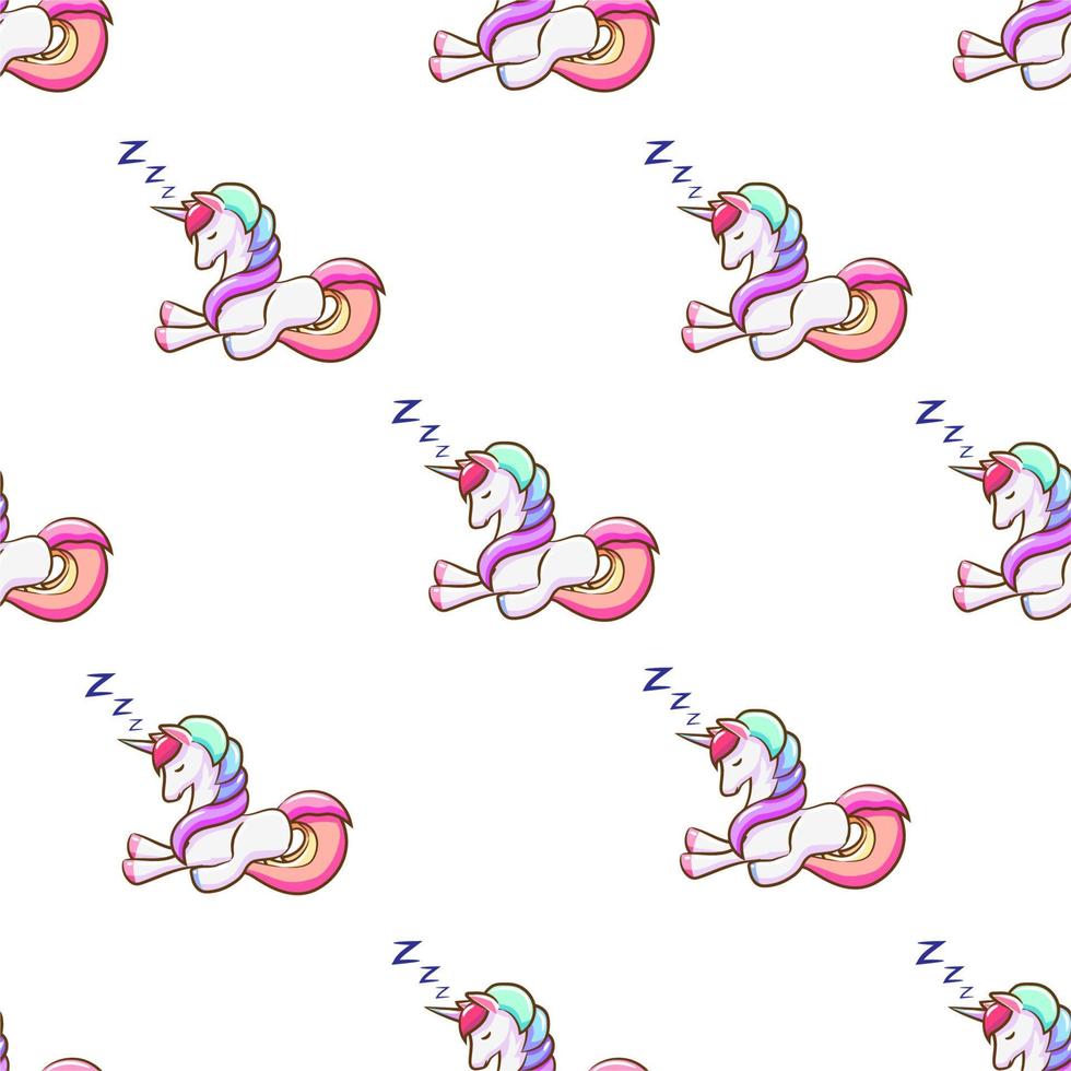 Unicorn seamless pattern graphic design vector