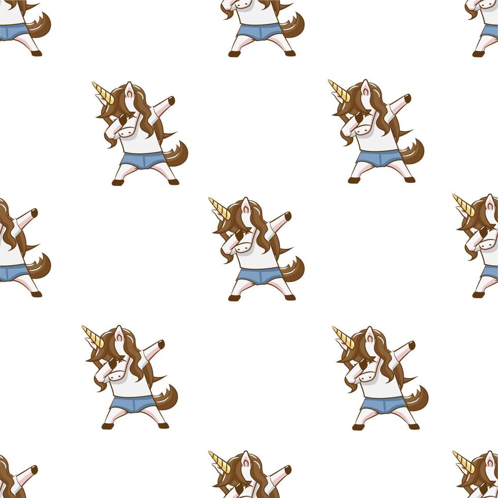 Unicorn seamless pattern graphic design vector