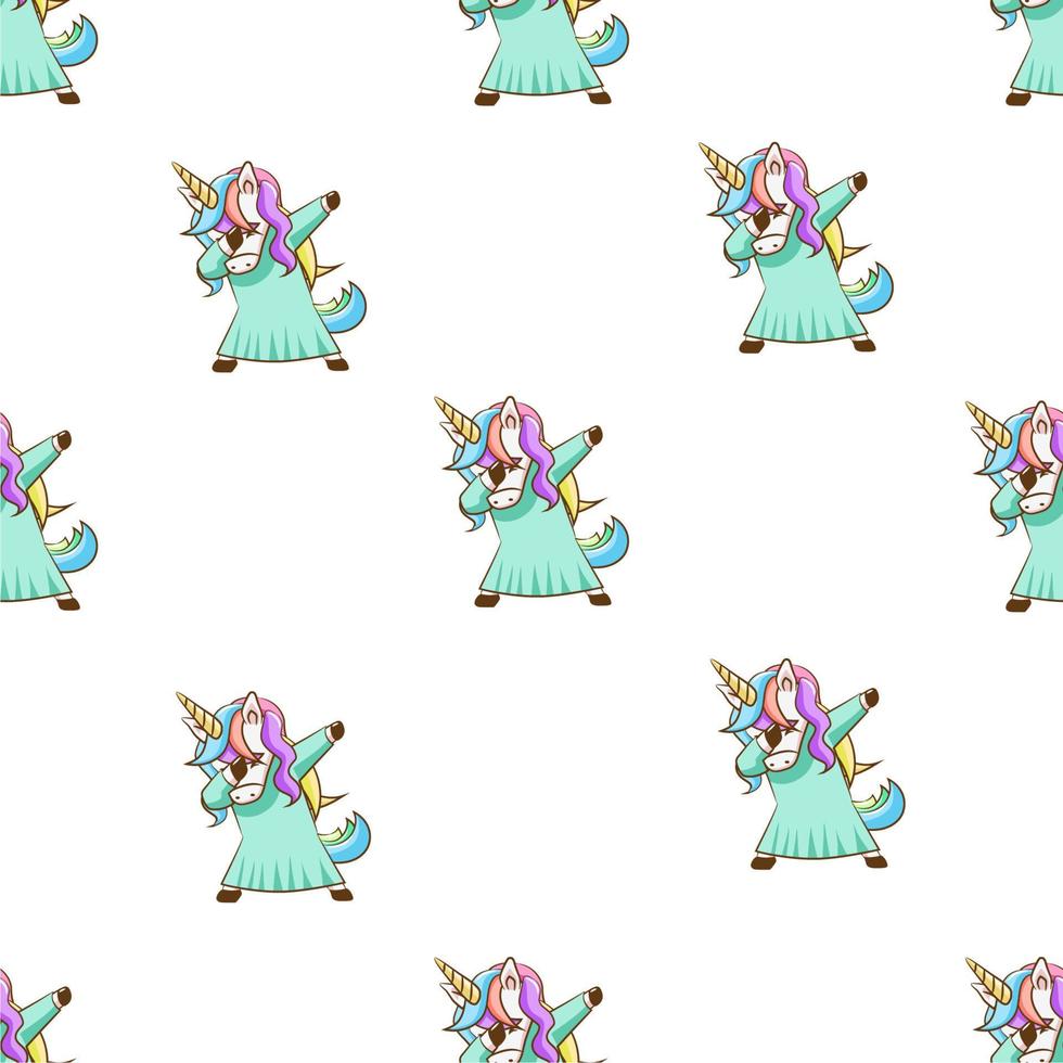Unicorn seamless pattern graphic design vector