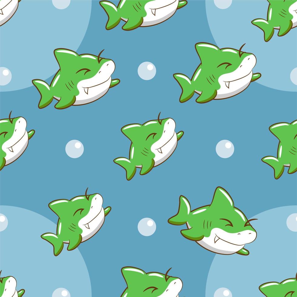 Shark pattern background seamless vector