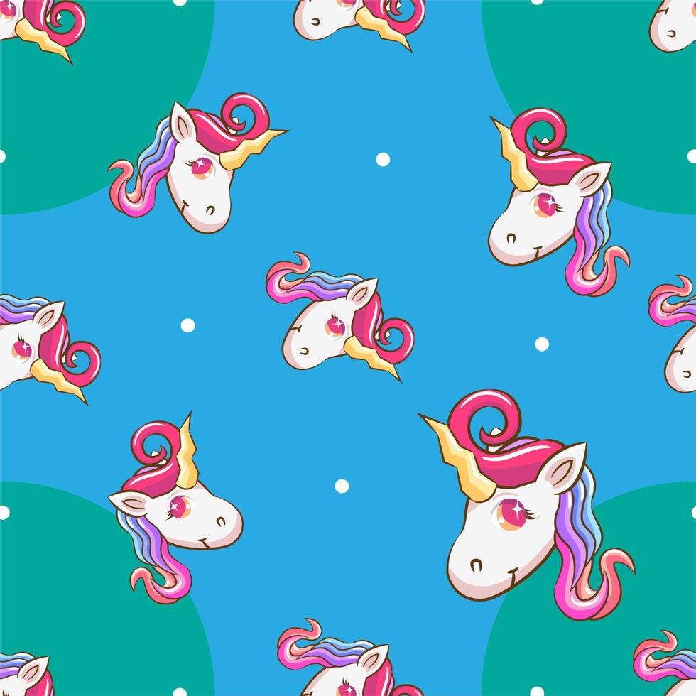 Unicorn seamless pattern graphic design vector