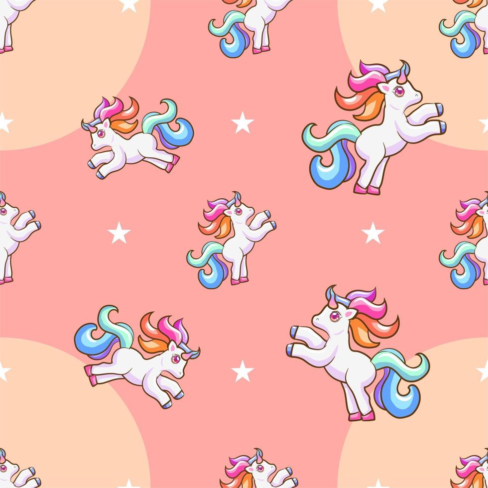 unicorn seamless pattern graphic design vector