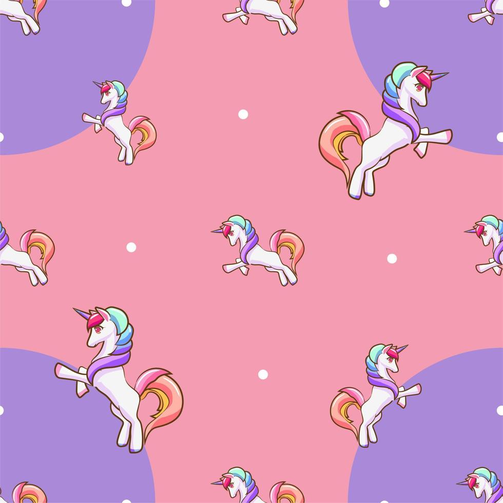 unicorn seamless pattern graphic design vector