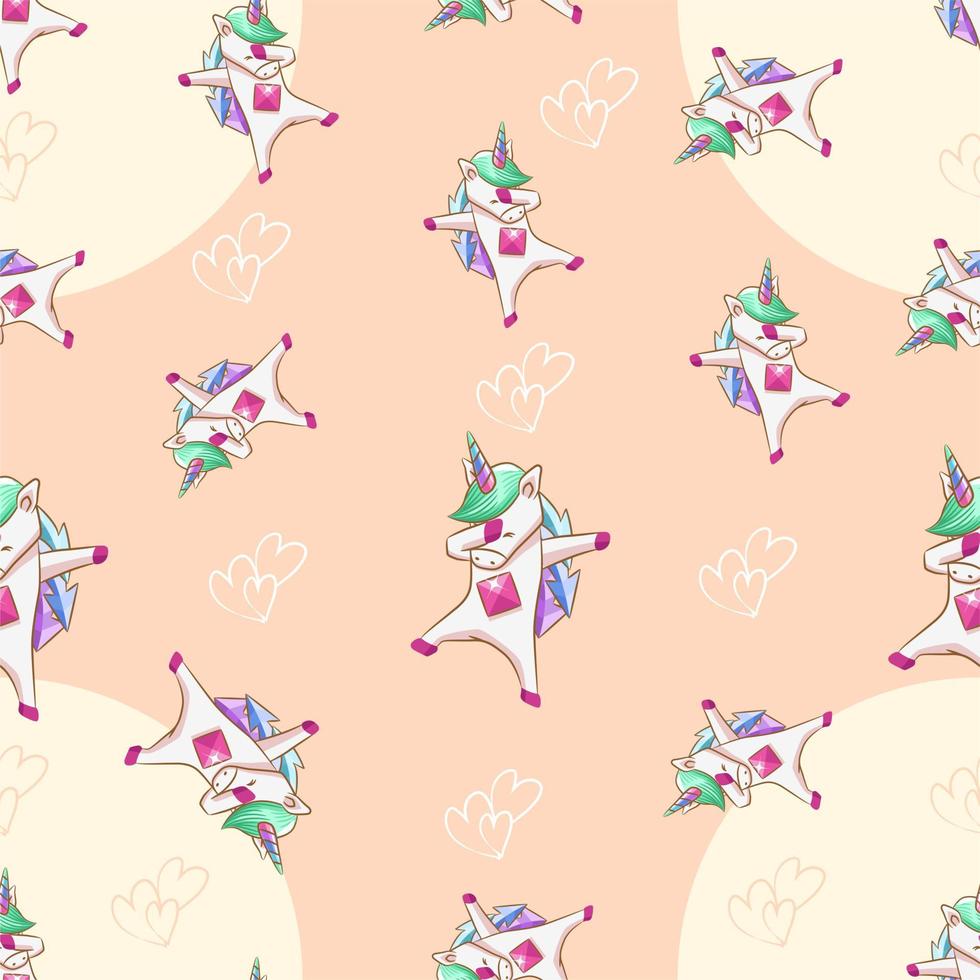 Unicorn seamless pattern graphic design vector