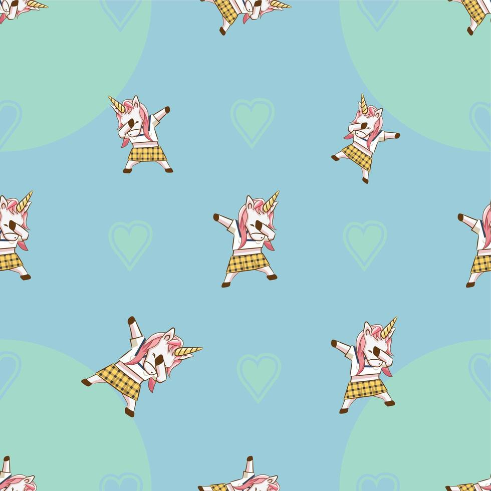 Unicorn seamless pattern graphic design vector