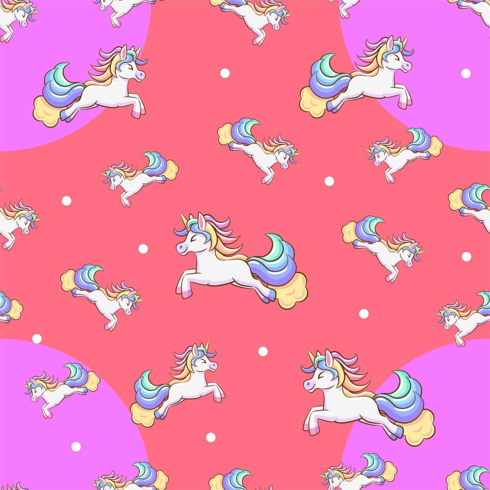 unicorn seamless pattern graphic design vector