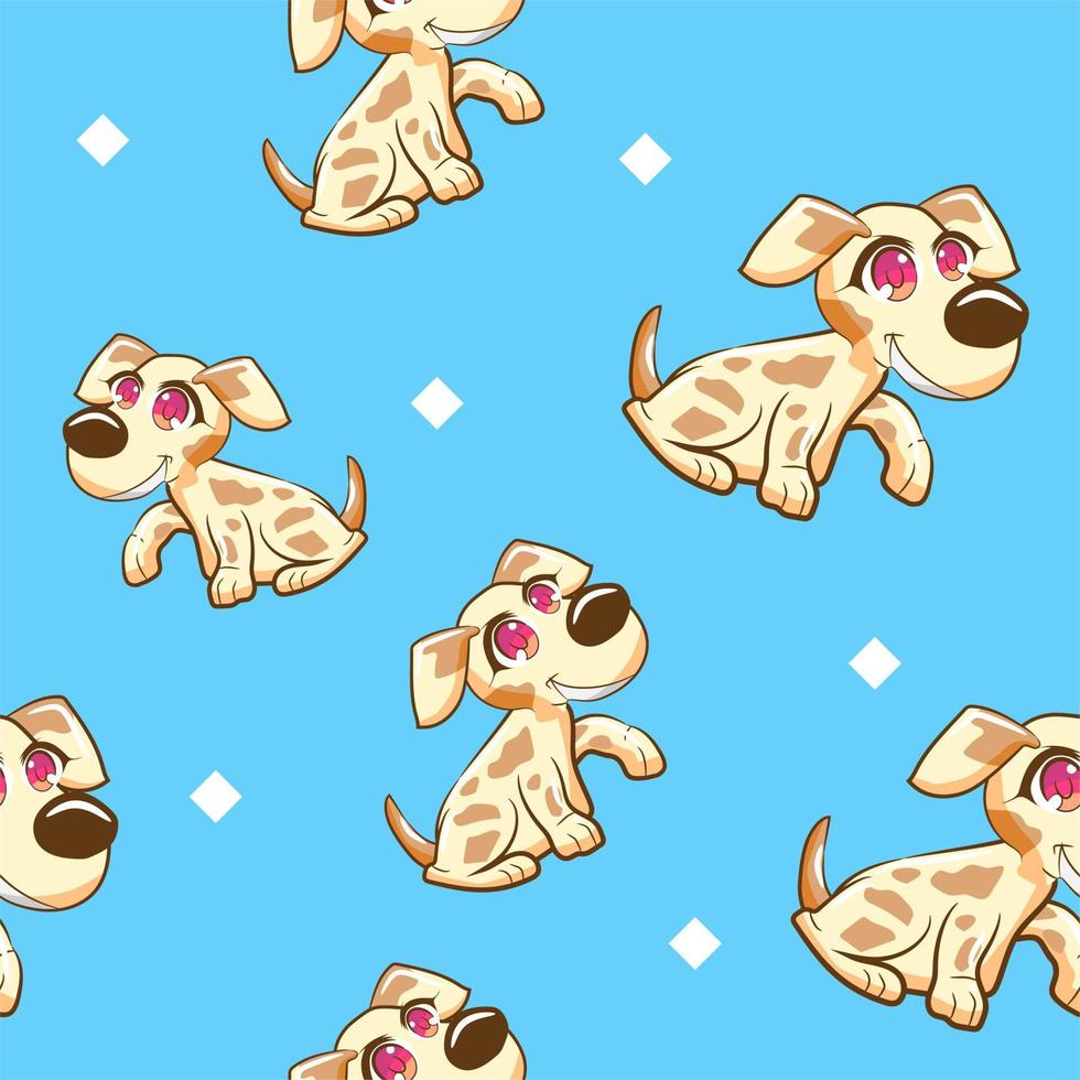 Dog pattern seamless graphic design vector