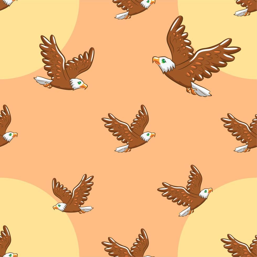 Eagle pattern background seamless vector