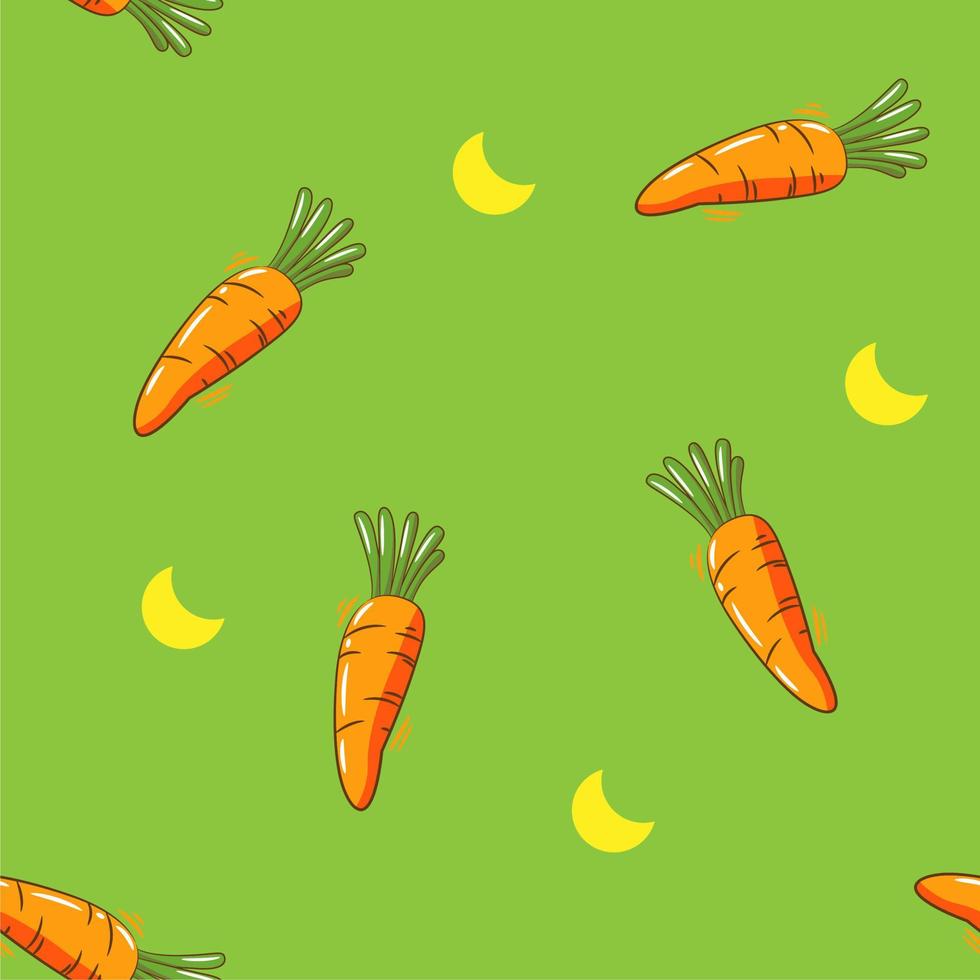 Carrot pattern seamless background vector