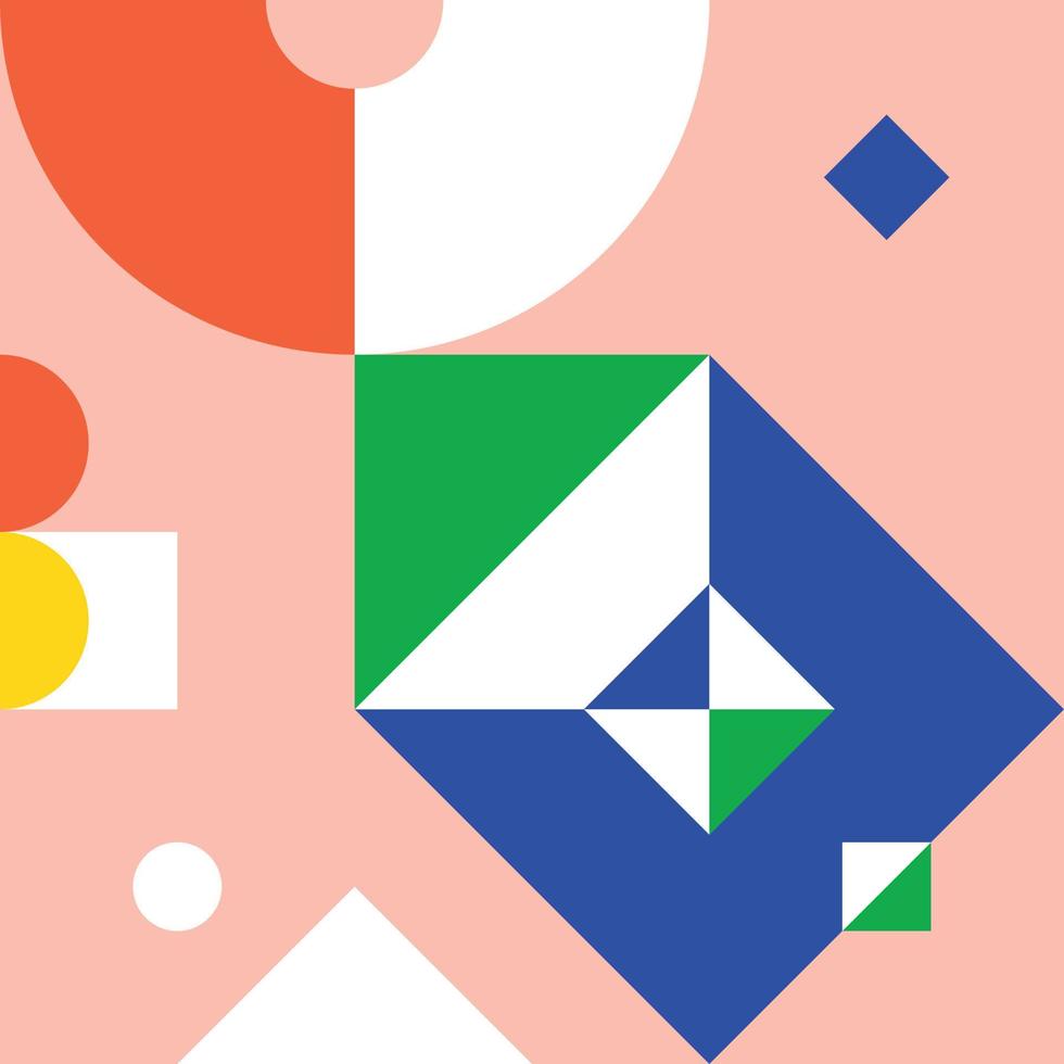 Geometric color pattern. Suitable for corporate identity, packaging, web design. Bright, colorful, playful. vector