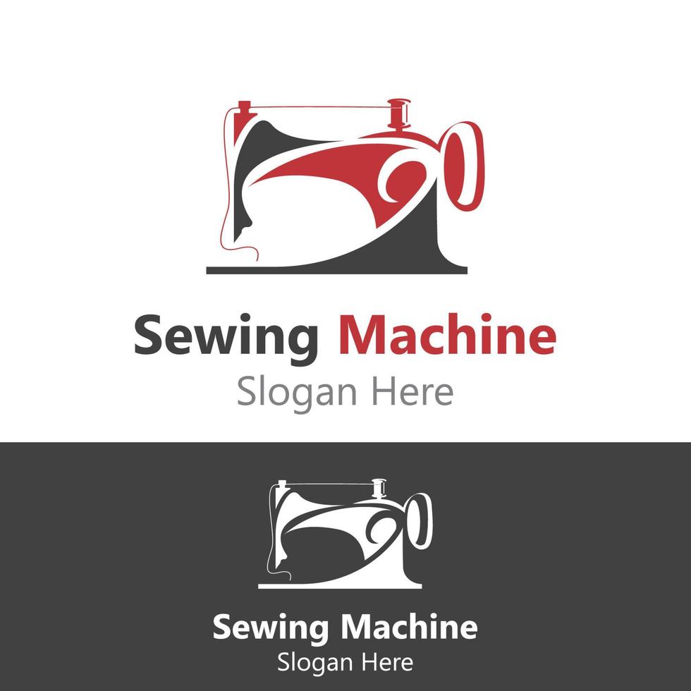 Sewing Machine Logo design concept, Tailor Sewing vector, Fashion Simple Design Template vector