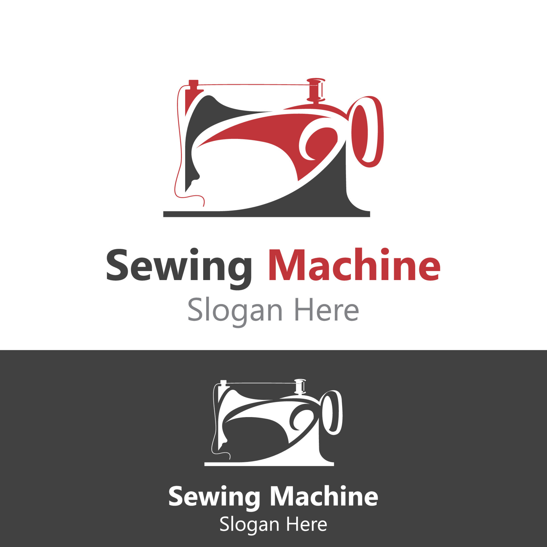 Sewing Machine Logo design concept, Tailor Sewing vector, Fashion