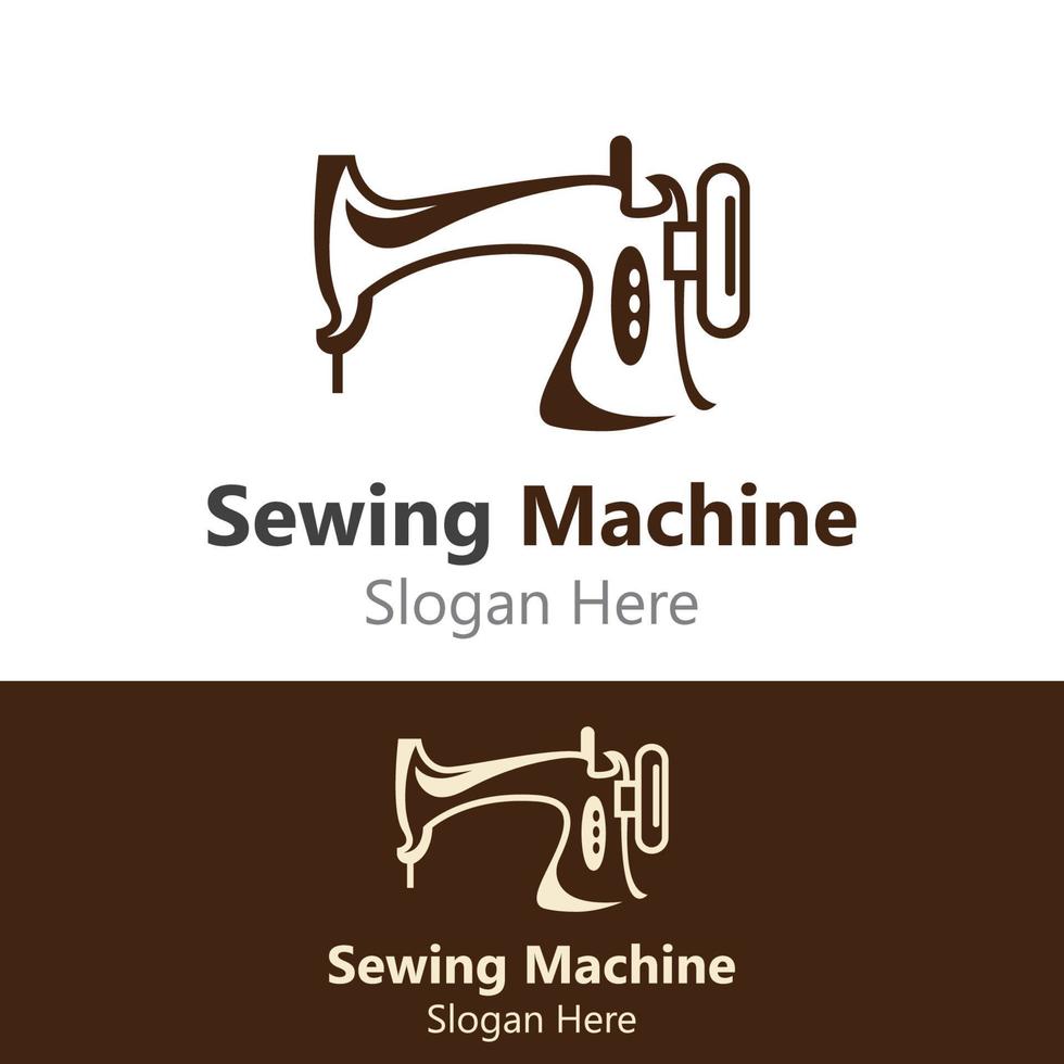 Sewing Machine Logo design concept, Tailor Sewing vector, Fashion Simple Design Template vector