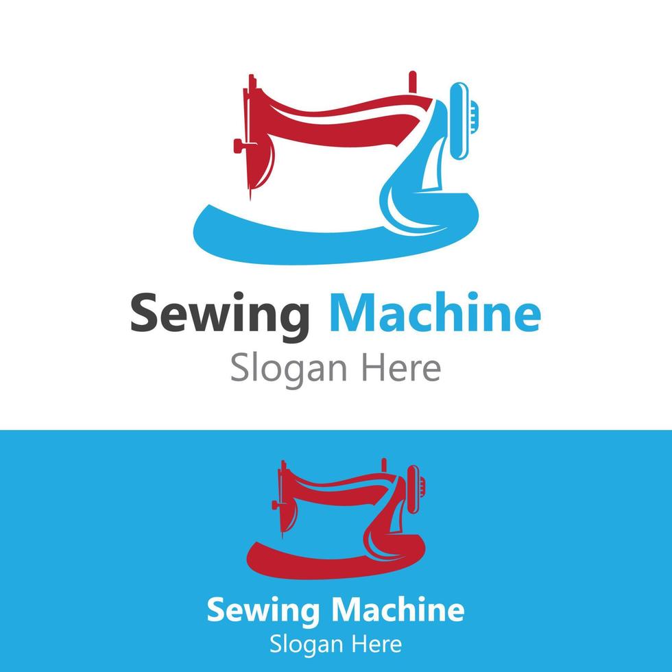 Sewing Machine Logo design concept, Tailor Sewing vector, Fashion Simple Design Template vector