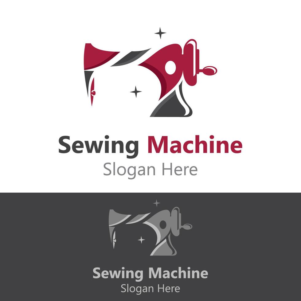 Sewing Machine Logo design concept, Tailor Sewing vector, Fashion Simple Design Template vector