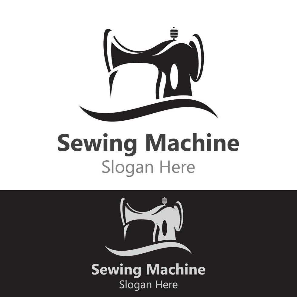 Sewing Machine Logo design concept, Tailor Sewing vector, Fashion Simple Design Template vector