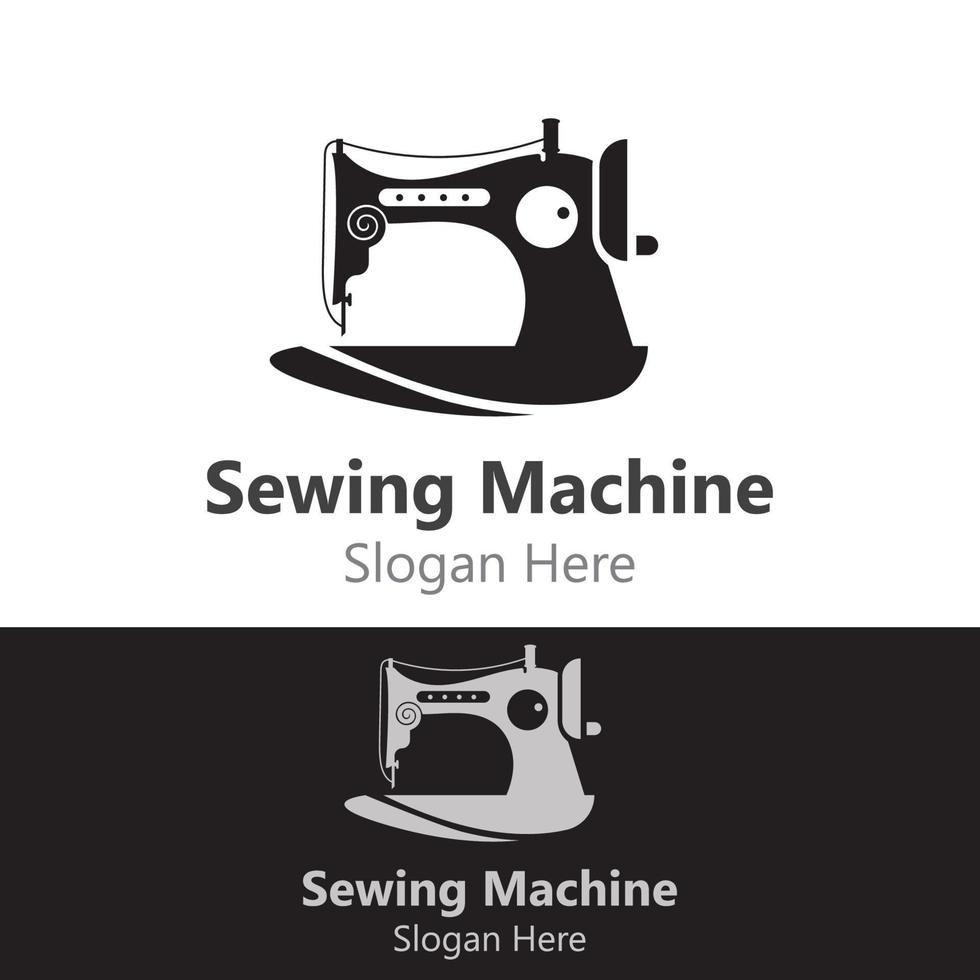 Sewing Machine Logo design concept, Tailor Sewing vector, Fashion Simple Design Template vector