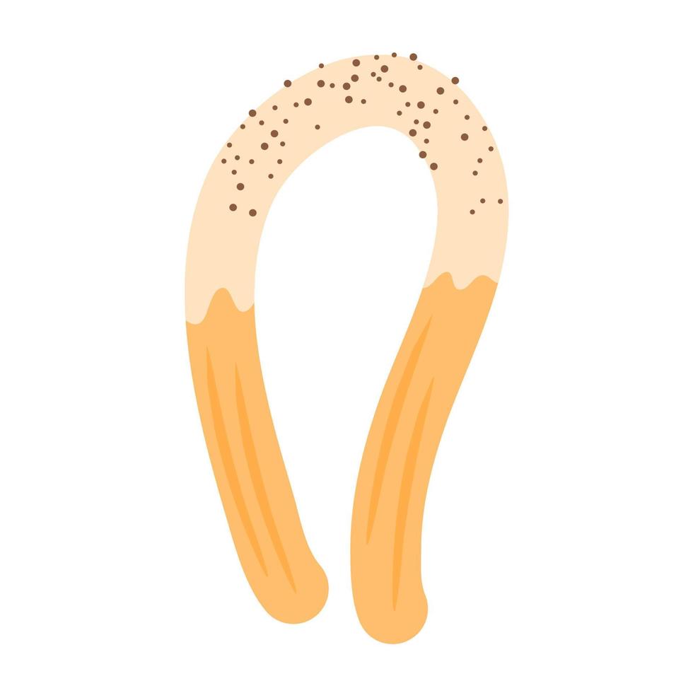 Delicious churros tasty vector