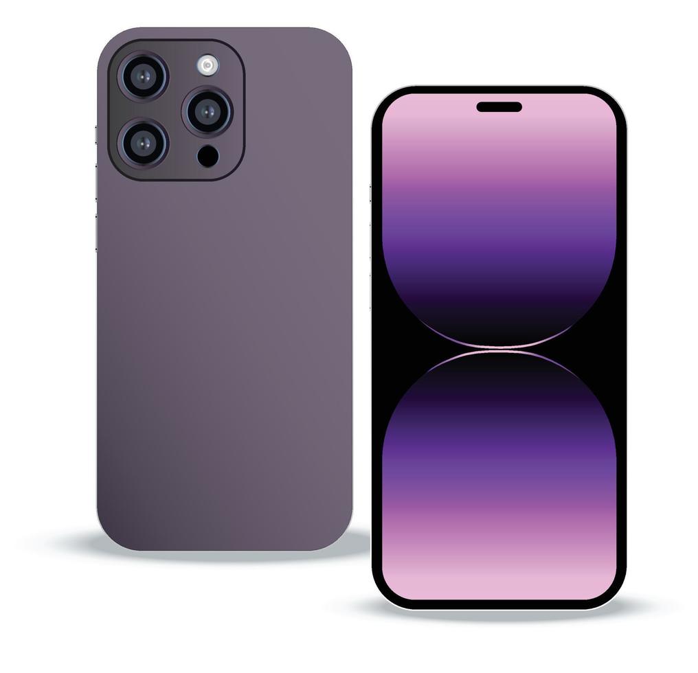 Vector mockup smartphone iPhone vector