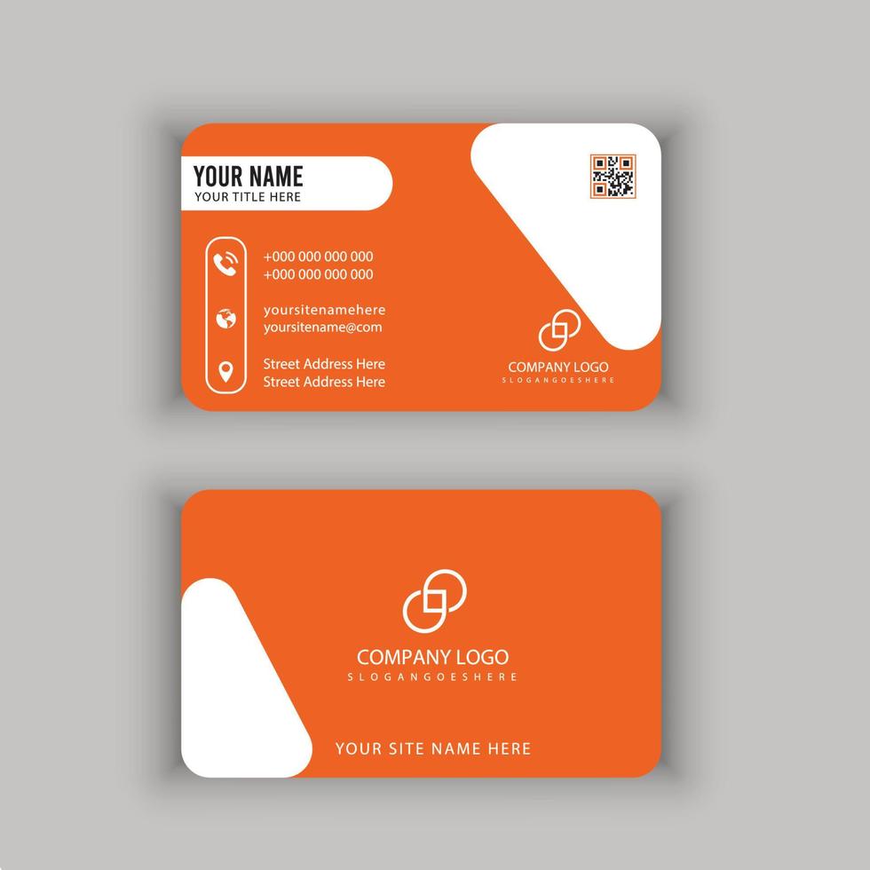 modern professional business card with vector