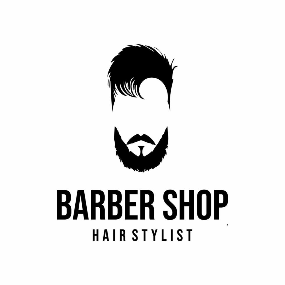 barbería logo creativo vector