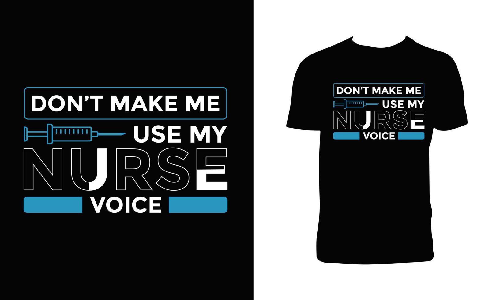 Nurse T Shirt Design And Illustration. vector